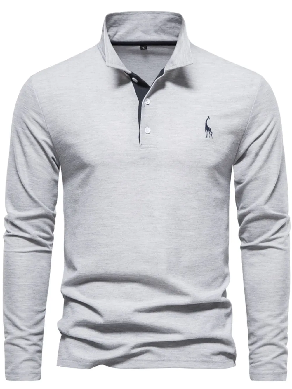 Men's Slim Fit Long Sleeve Polo, image 10