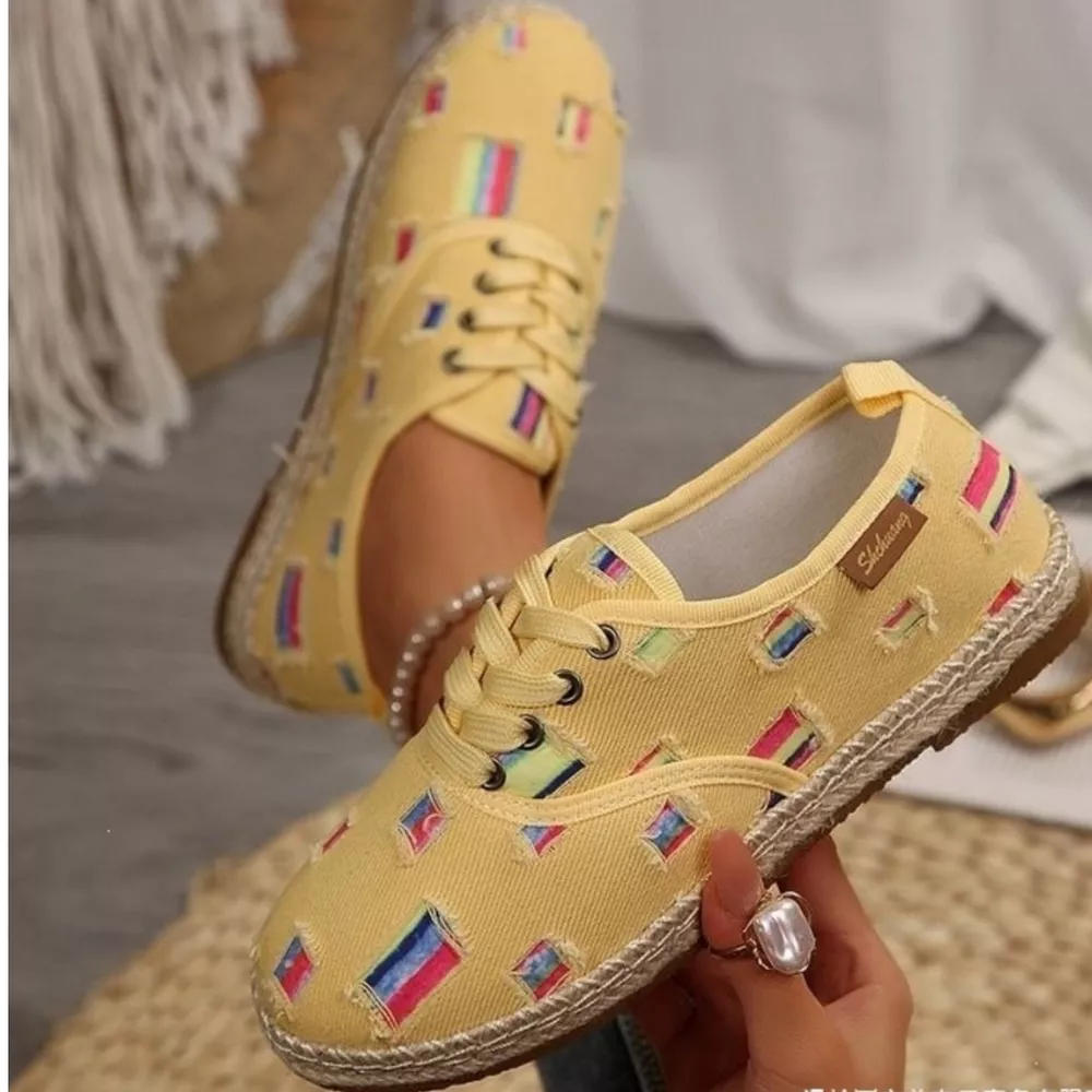Round Toe Lace Up Sneakers, image 6