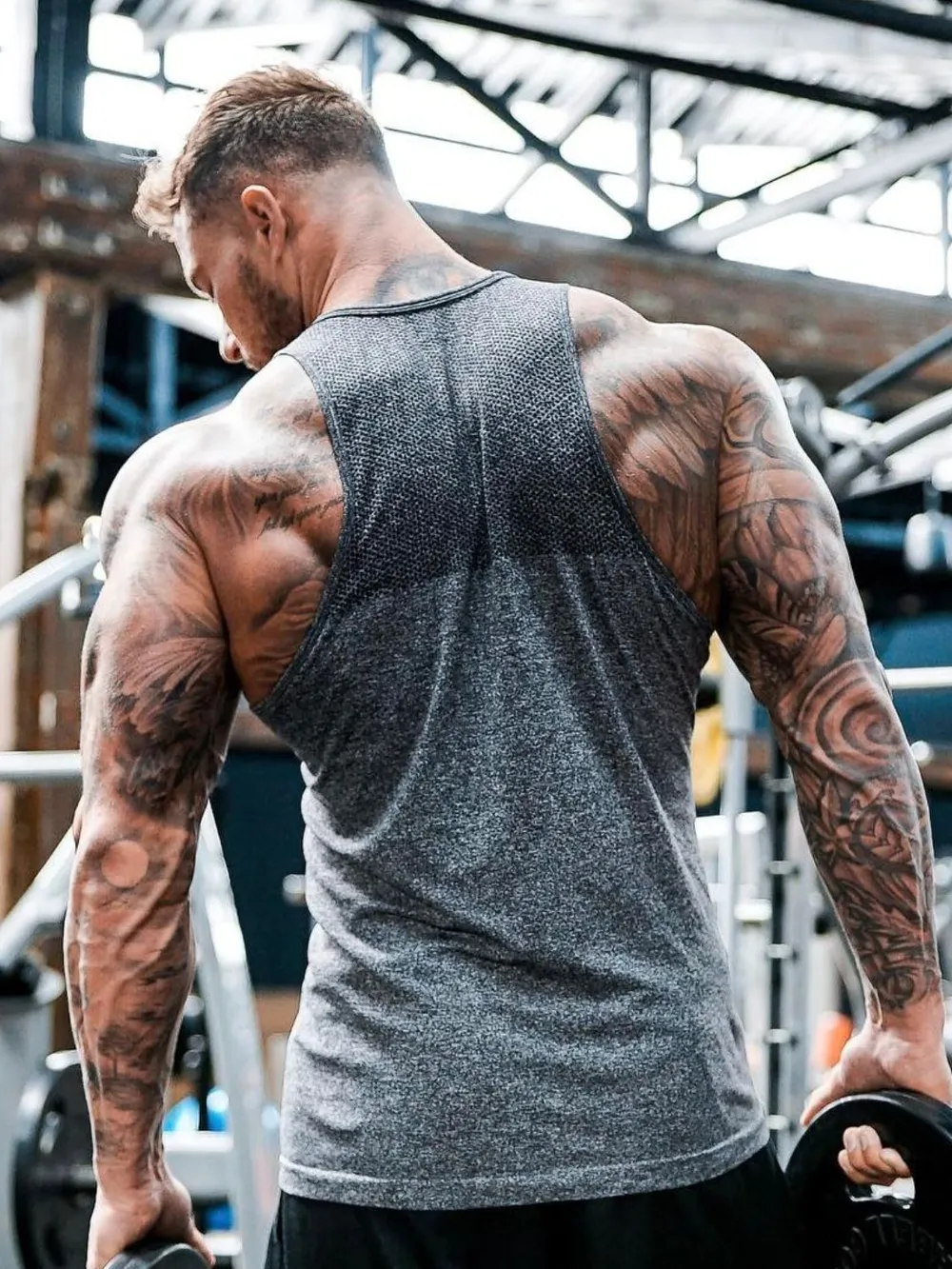 Men's Plus Size Round Neck Active Tank, image 5