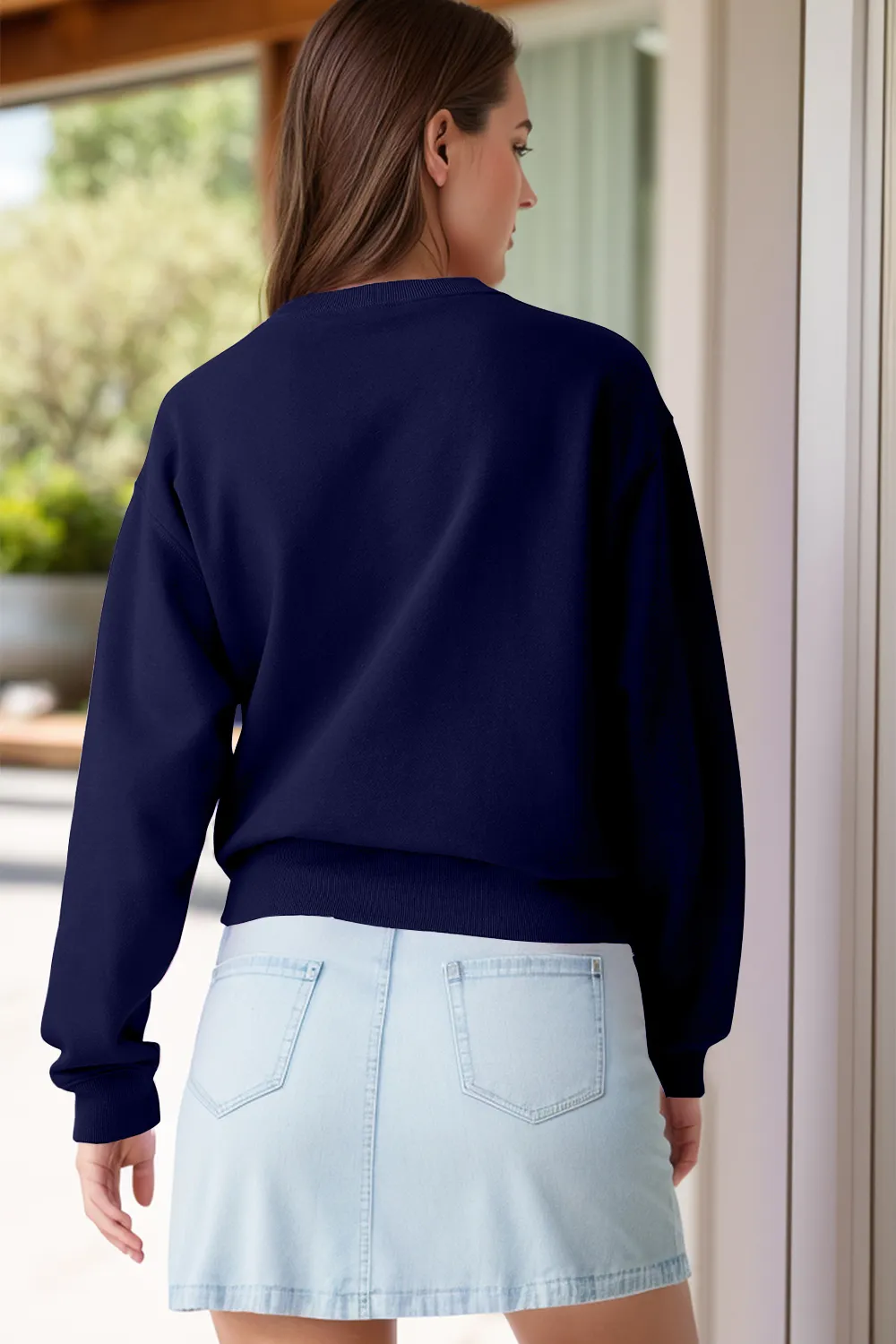 Round Neck Long Sleeve Sweatshirt, image 12