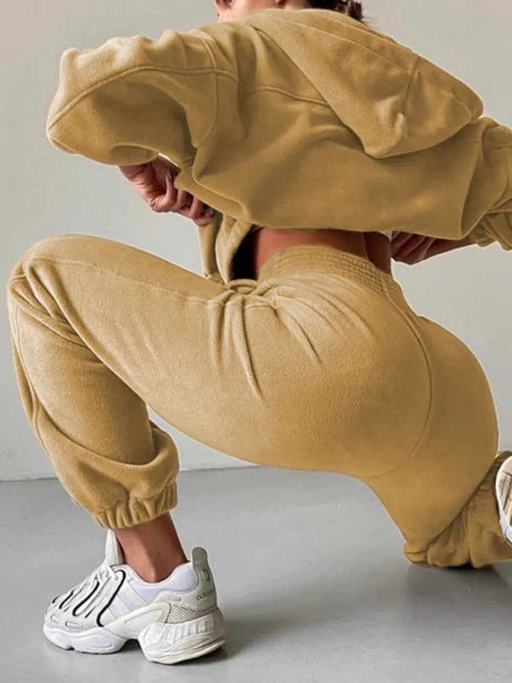Zip Up Long Sleeve Hoodie and Joggers Set, image 7