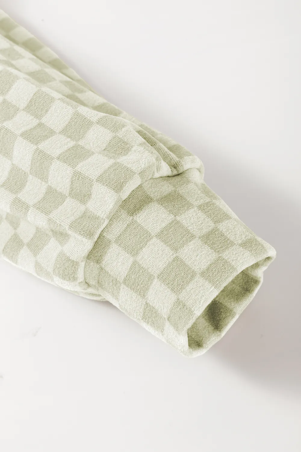 Checkered Print Kangaroo Pocket Drawstring Hoodie, image 15