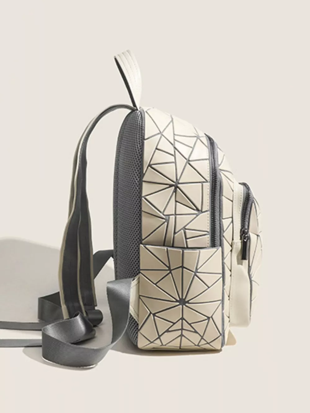 Geometric Lattice Pattern Fashion Backpack Bag, image 8