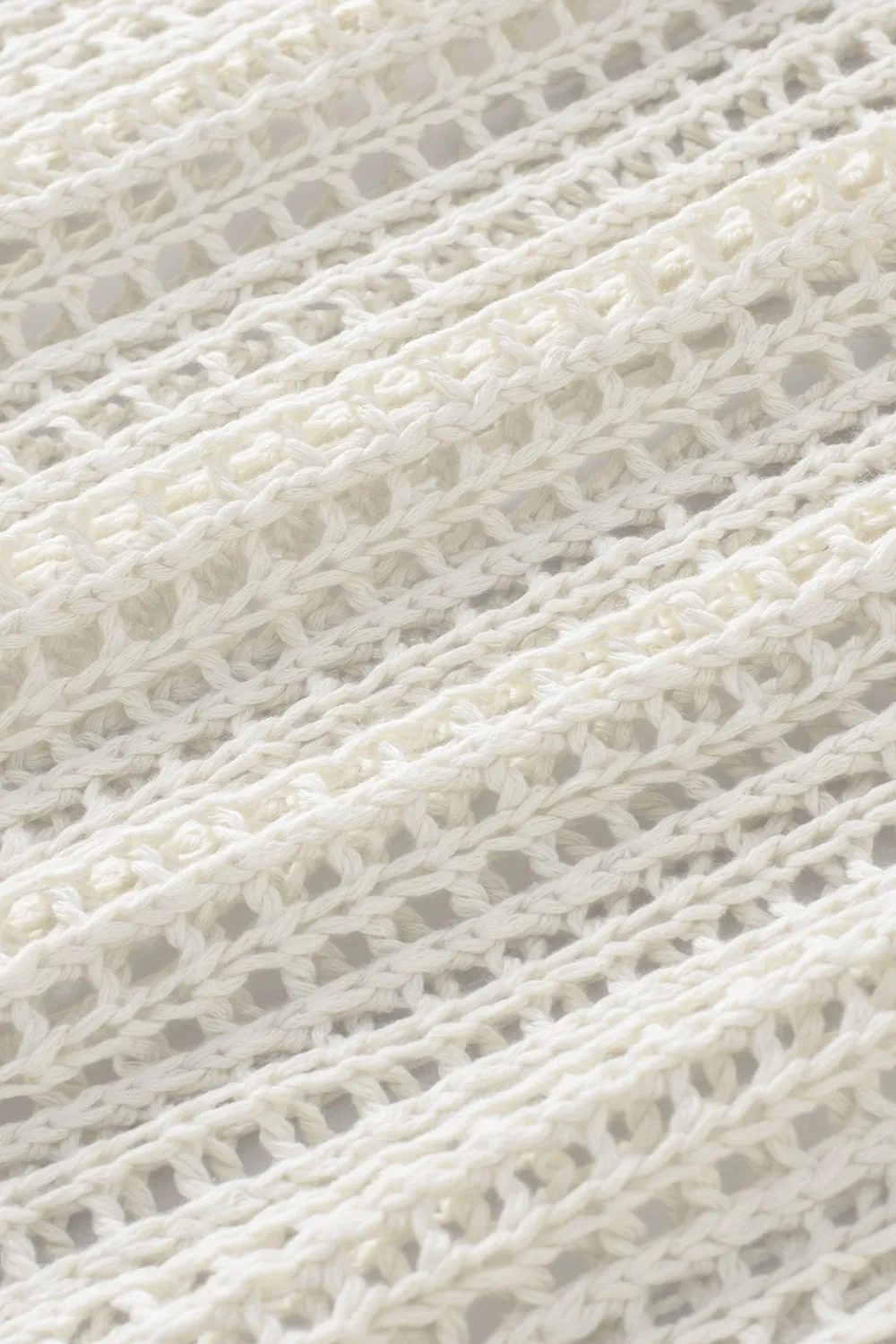 Openwork Round Neck Half Sleeve Knit Cover Up, image 18