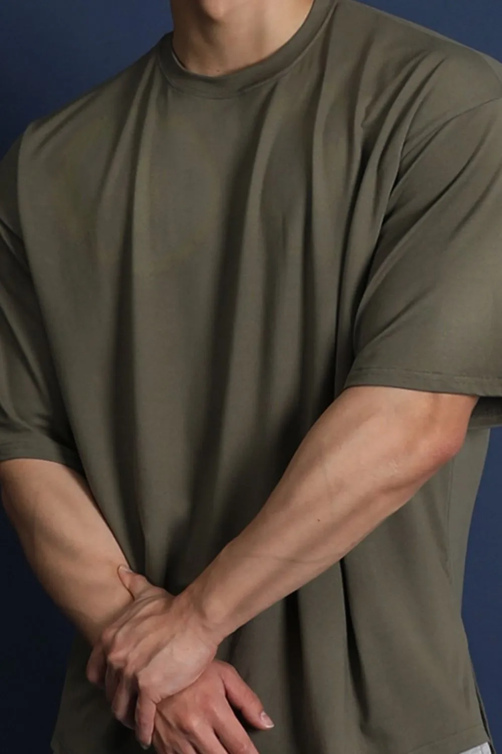 Men's Plus Size Round Neck Half Sleeve T-Shirt, image 7