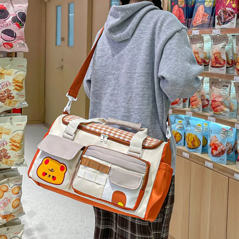 Cartoon Bear Pattern Travel Bag, image 8