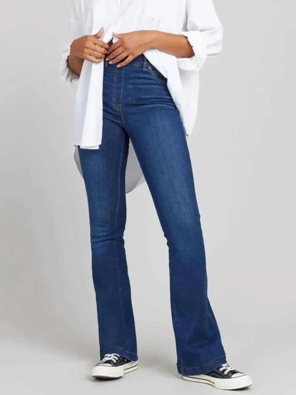 Full Size High-Waisted Flare Jeans Plus Size, image 3