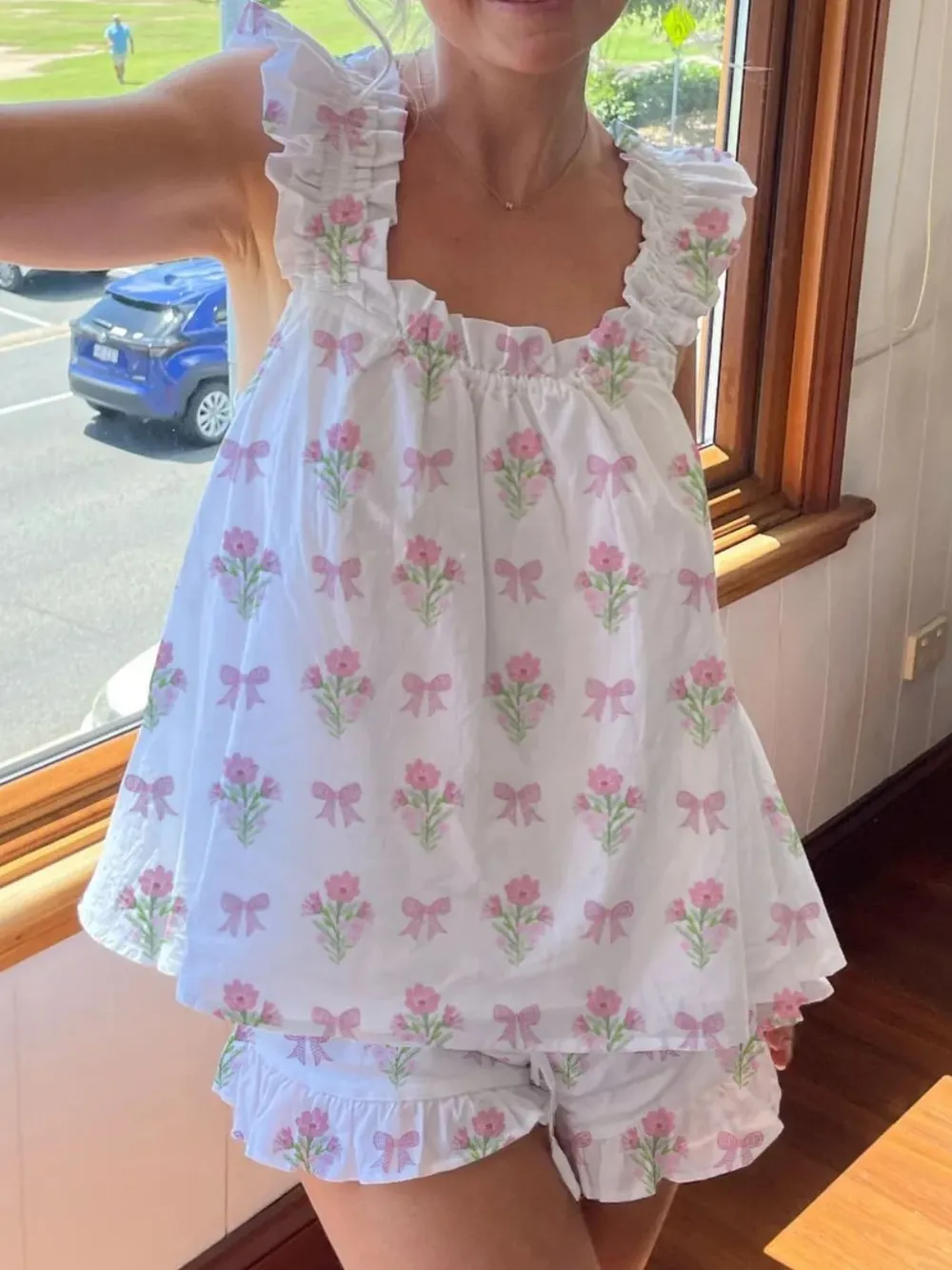 Ruffled Striped Tank and Shorts Set, image 20