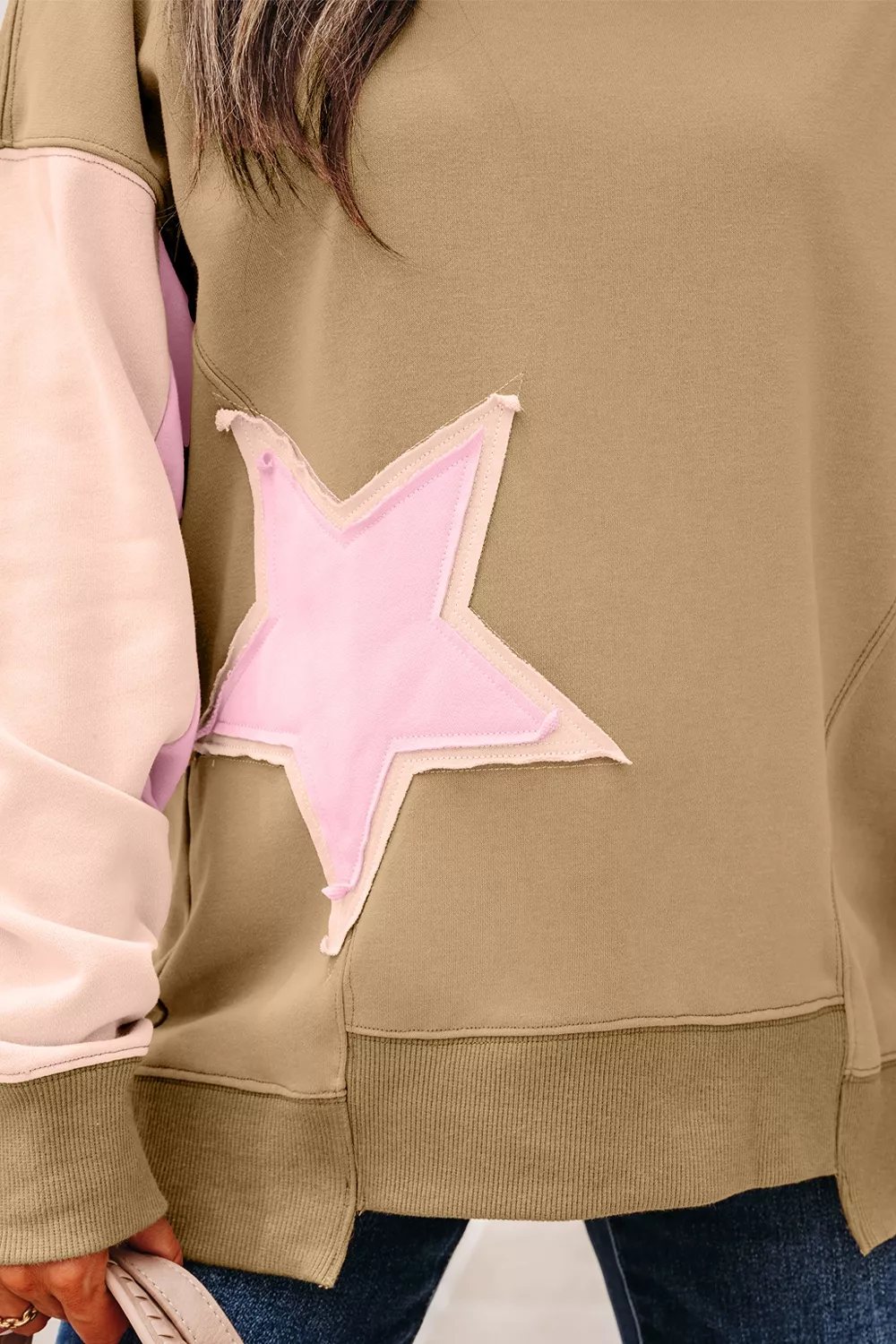 Star Patch Crew Neck Sweatshirt, image 14