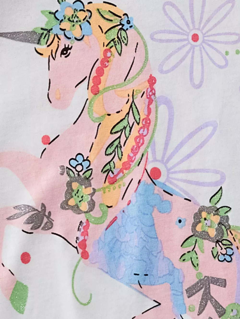 Children's Unicorn Graphic Short Sleeve Tee, image 3