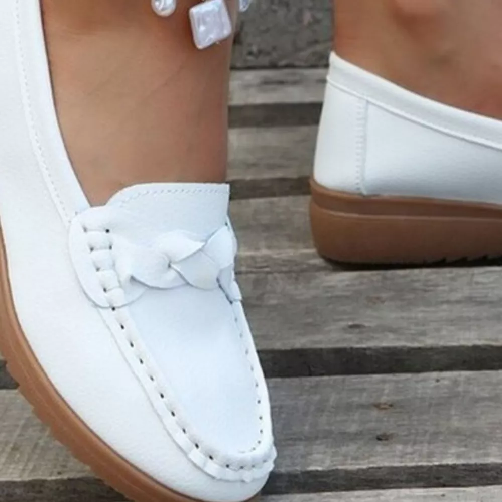 Round Toe Flats Slip-Ons, image 2