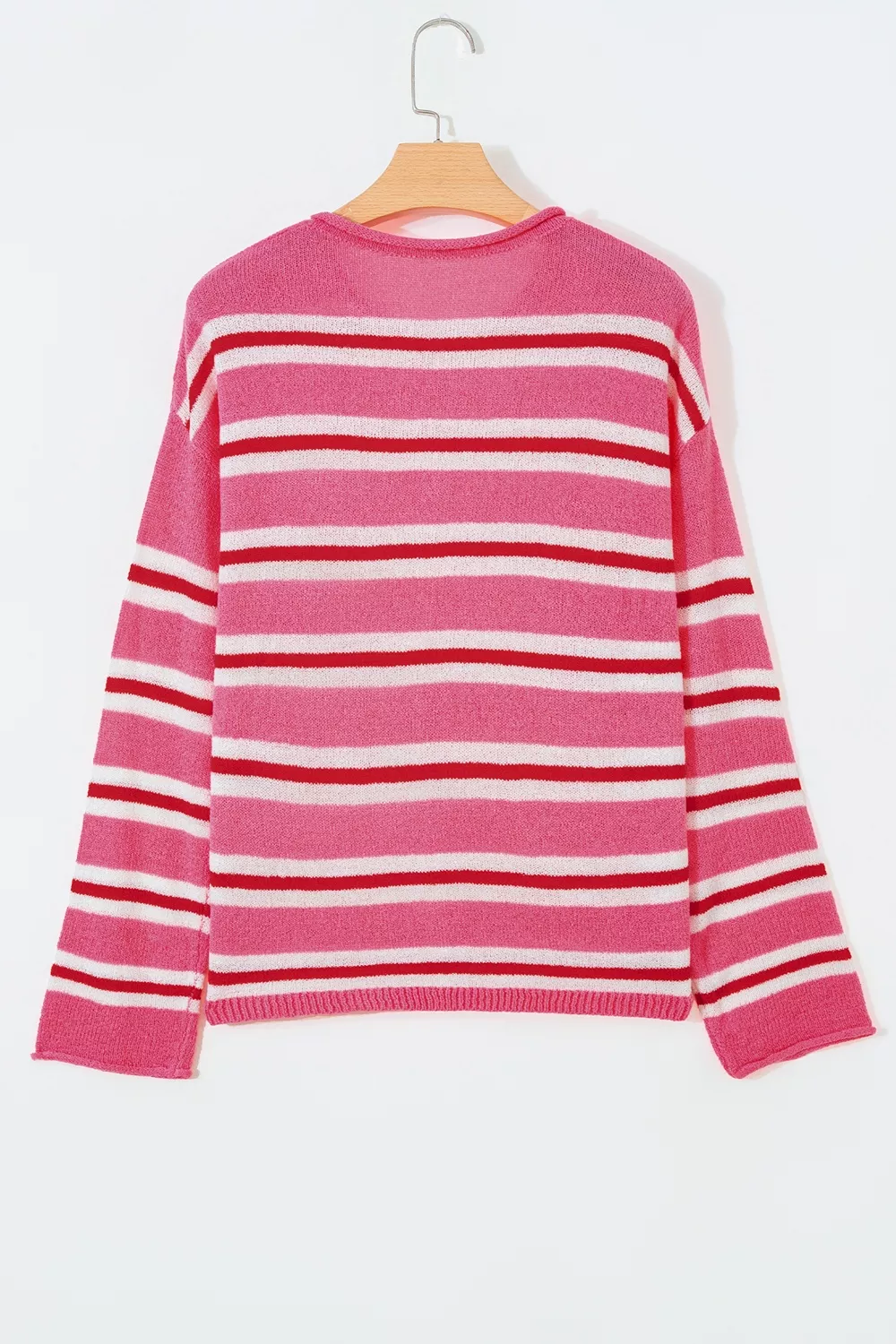 Striped Button-Up Cardigan, image 8