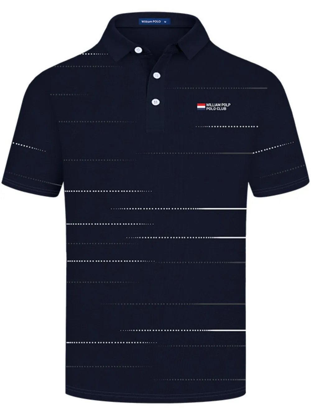 Men's Plus Size Striped Short Sleeve Polo Shirt