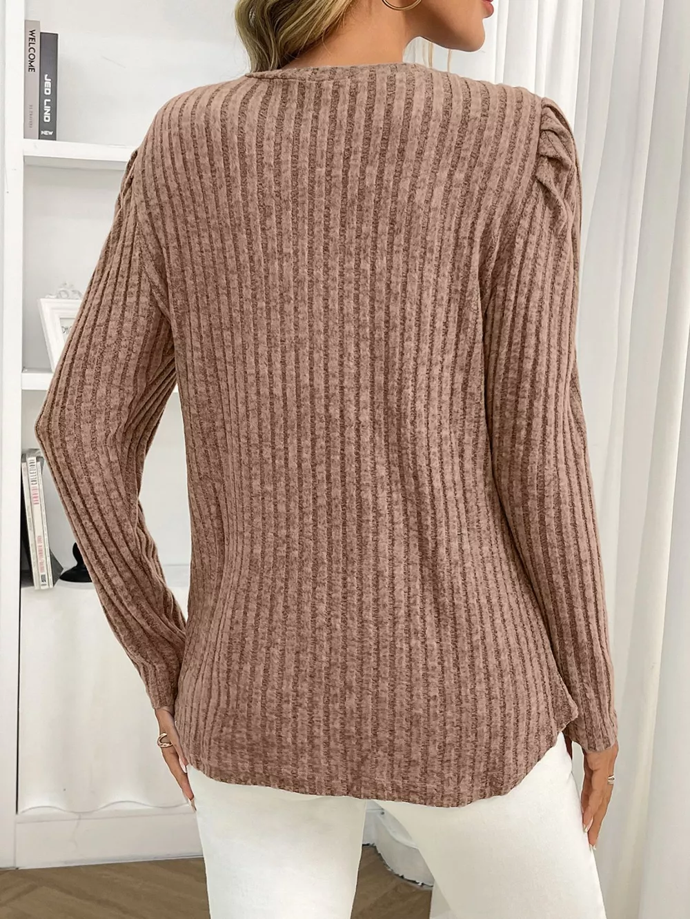 Round Neck Puff Sleeve T-Shirt, image 31