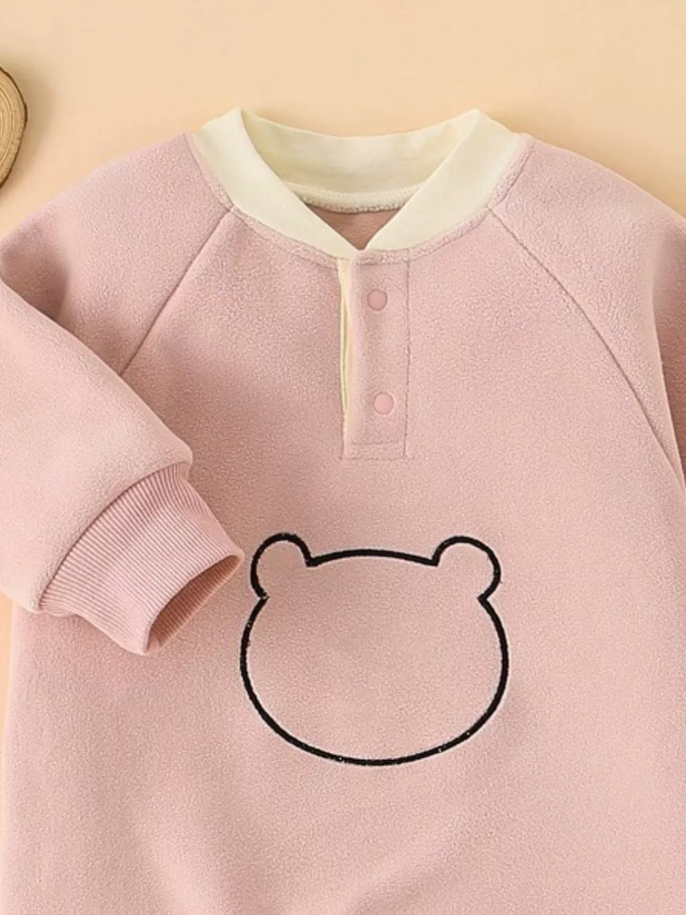 Children's Cute Bear Long Sleeve One-Piece, image 8