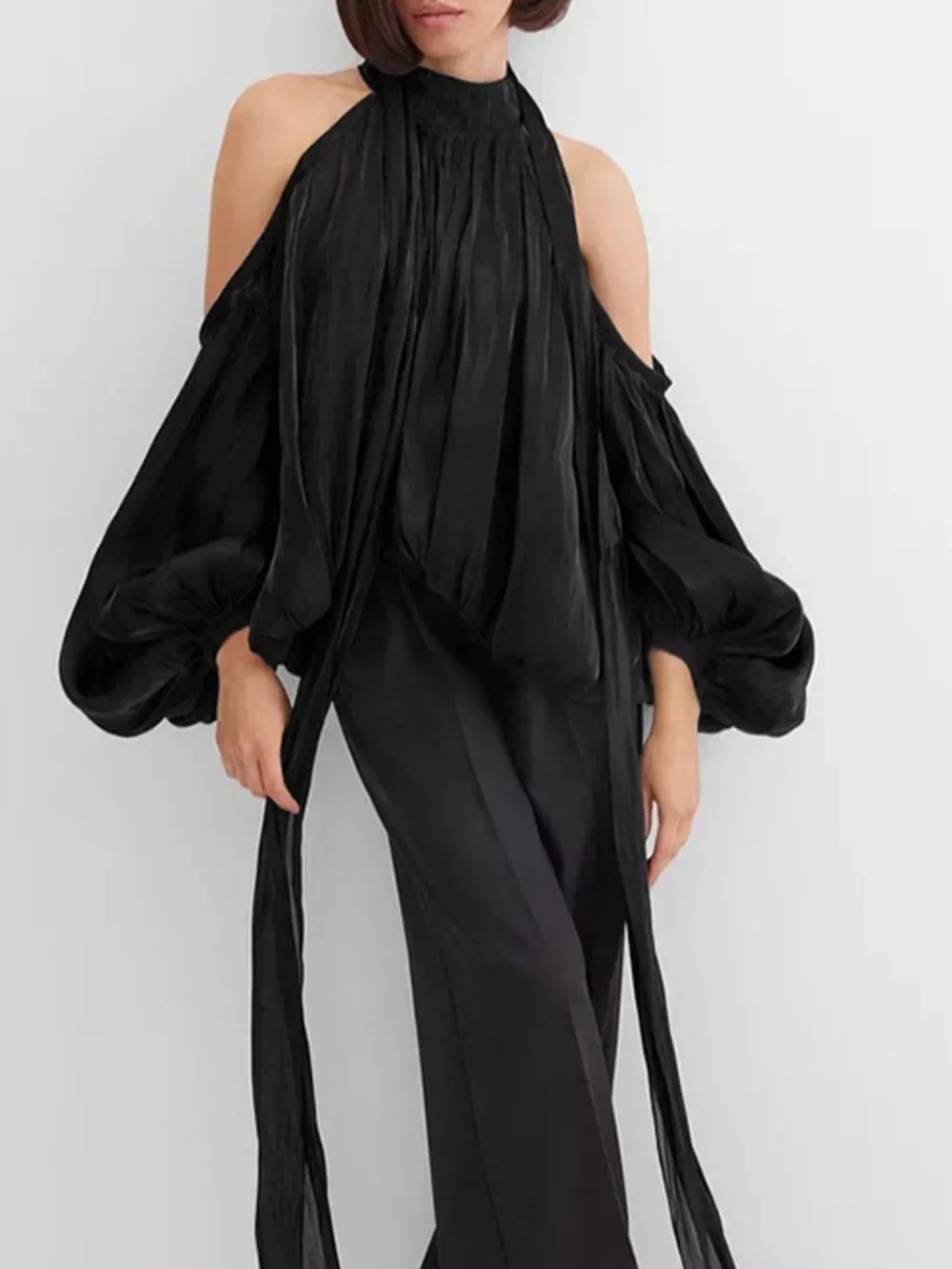Cold Shoulder Long Sleeve Blouse, image 14