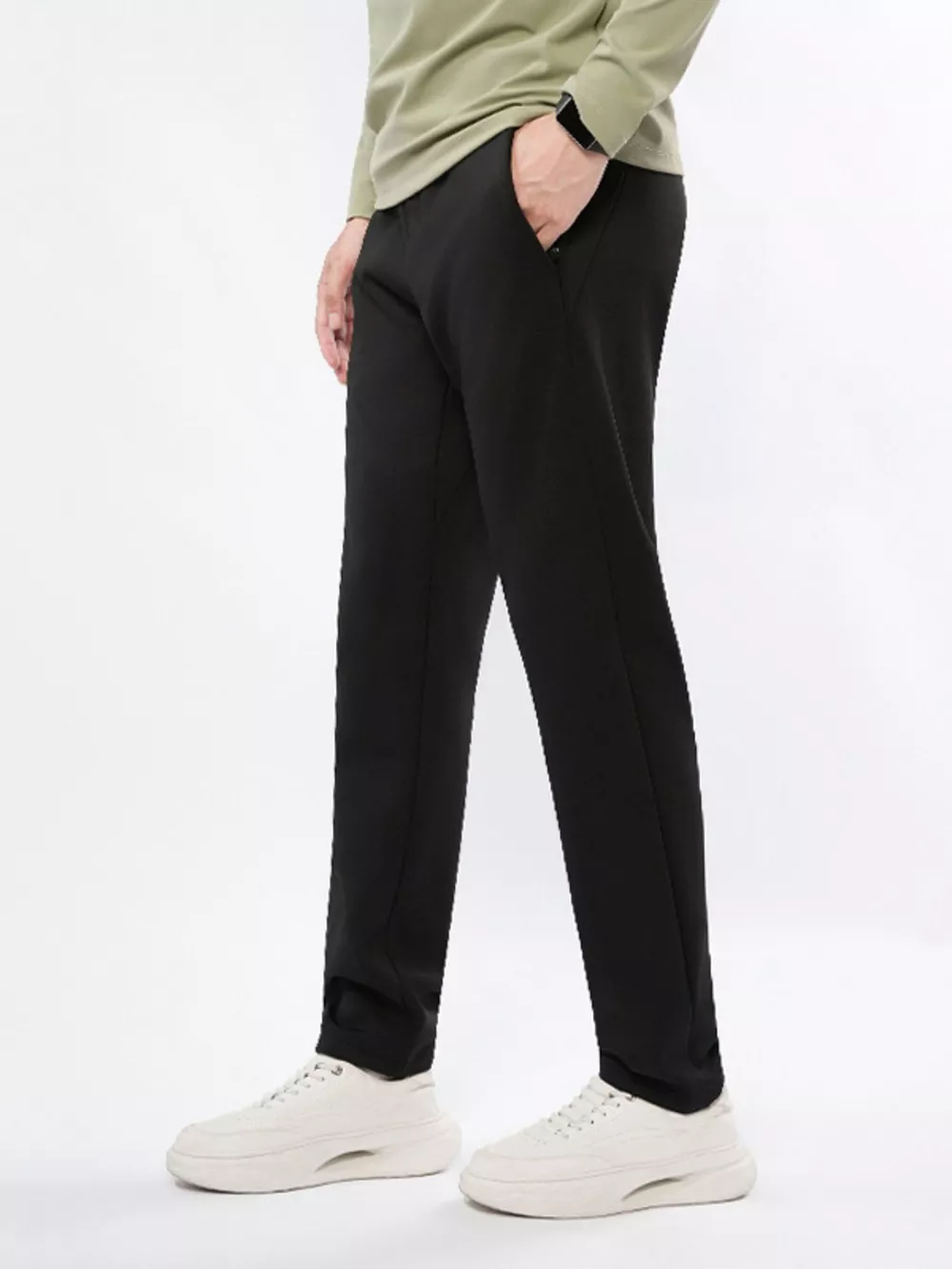 Men's Plus Size Casual Straight-Leg Pants