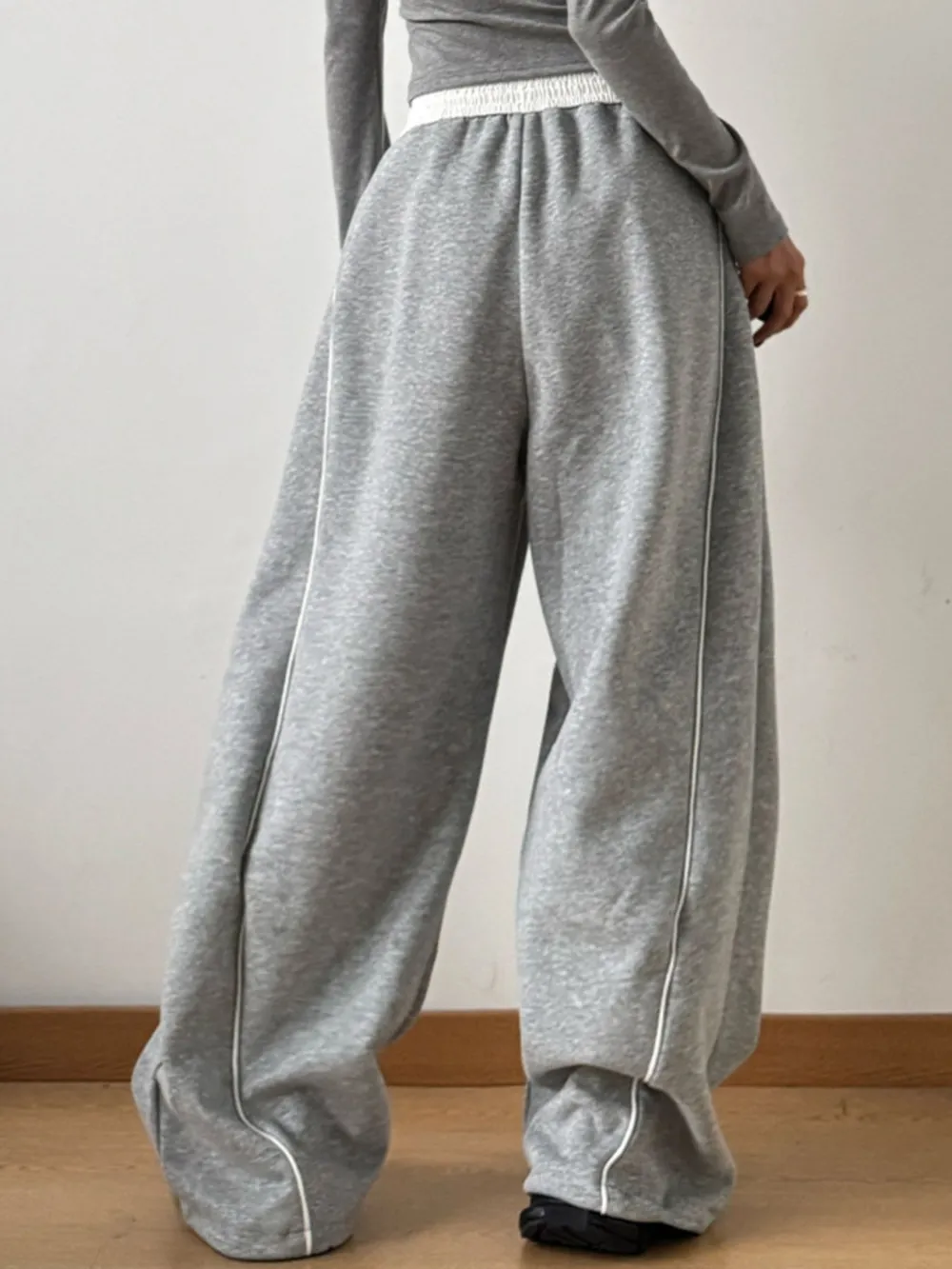 Drawstring Wide Leg Pants, image 4