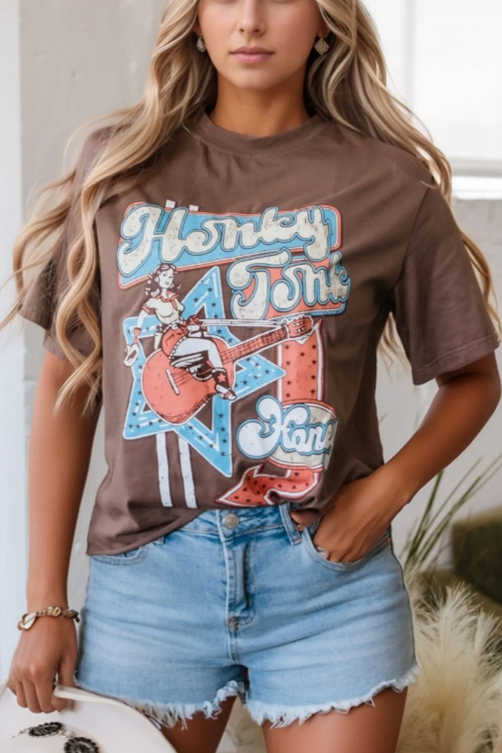 Graphic Crew Neck Western Short Sleeve Tee, image 10
