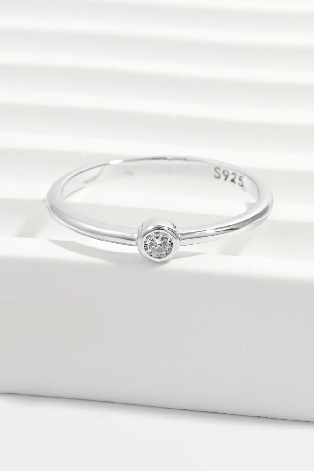 925 Sterling Silver Inland Zircon Ring