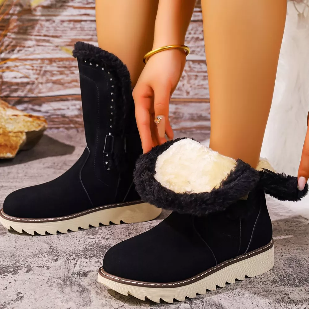 Round Toe Platform Boots, image 4