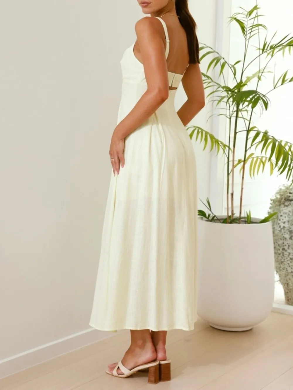Cutout Square Neck Cami Dress, image 18
