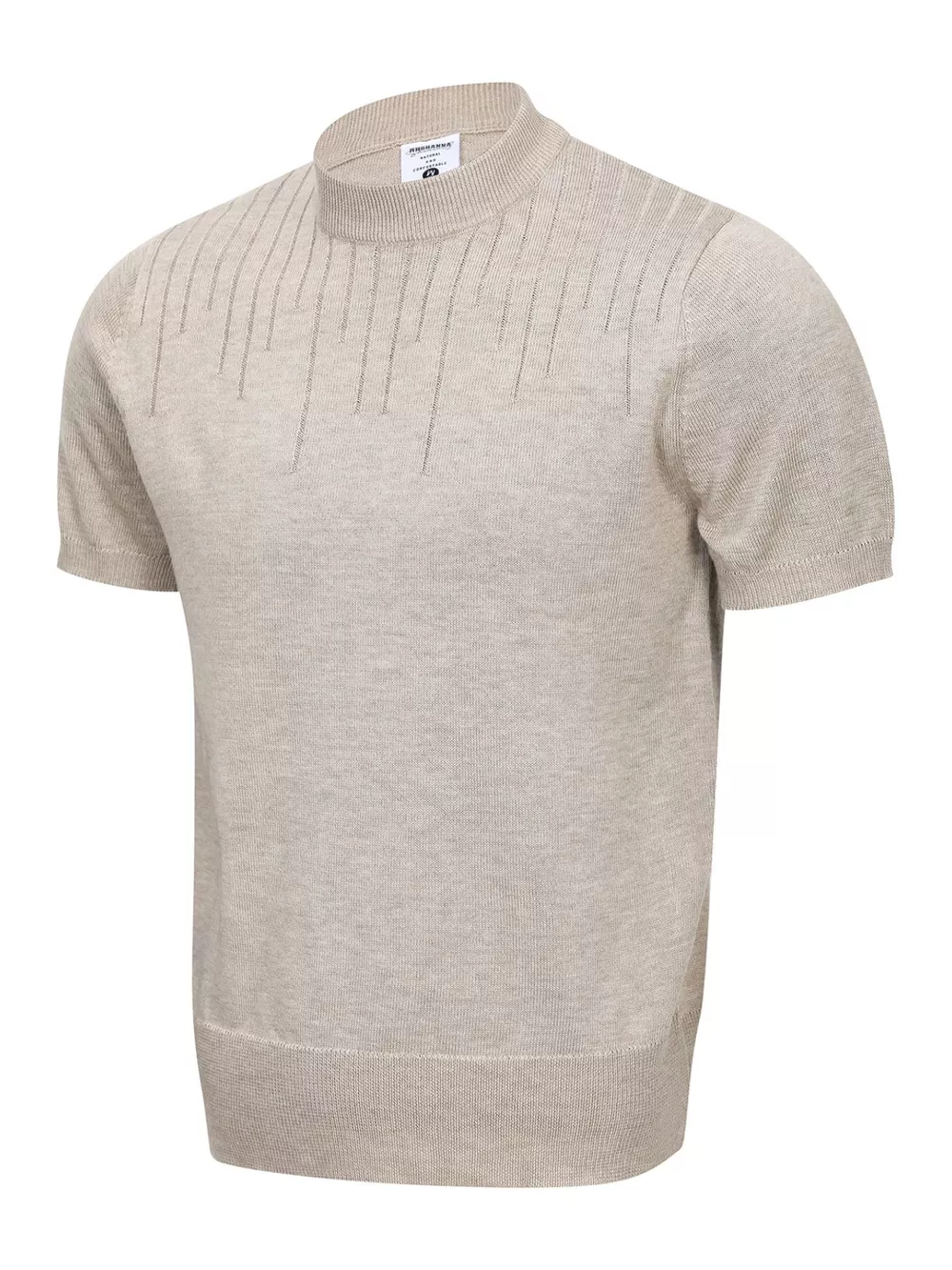 Men's Mock Neck Short Sleeve Knit Top, image 9