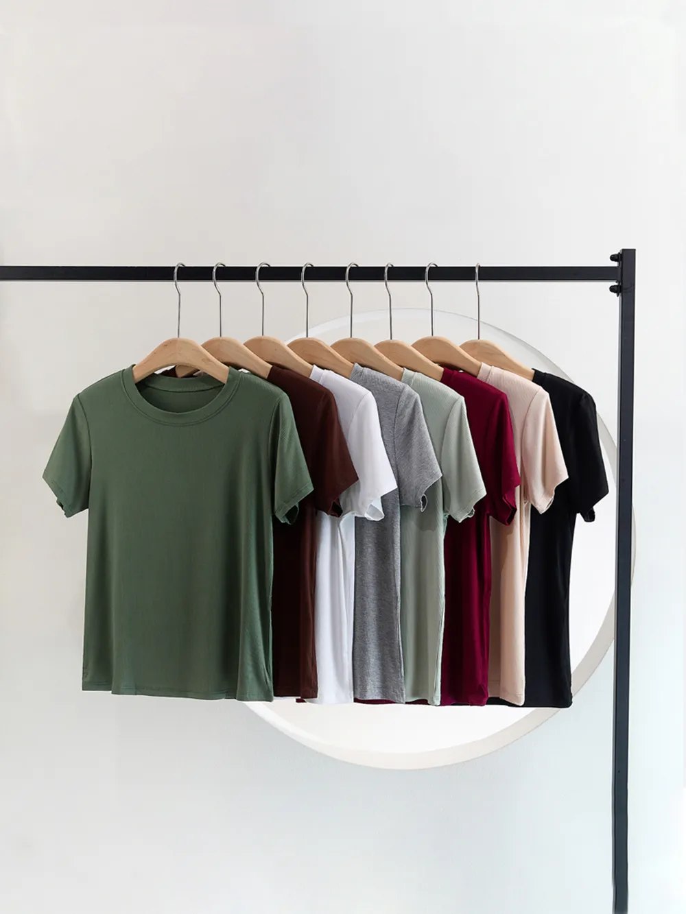 Crew Neck Short Sleeve T-Shirt, image 13