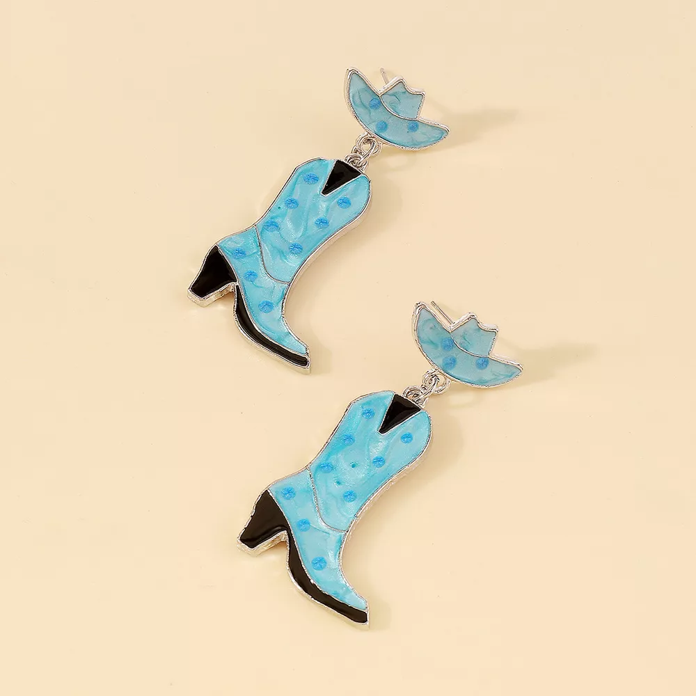 Cowboy Boot Dangle Earrings, image 10