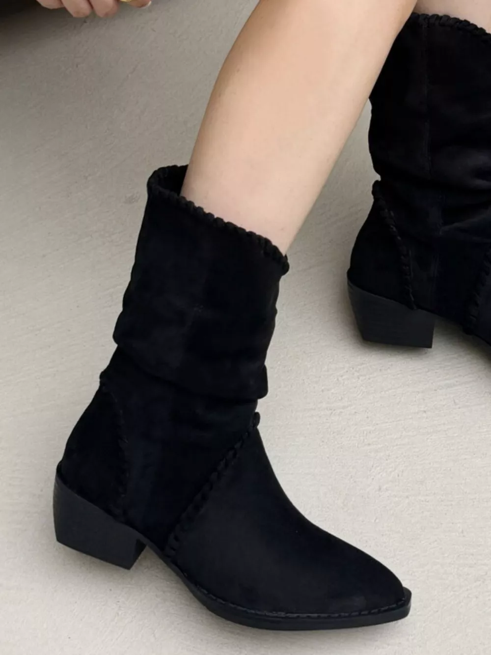 Point Toe Block Heels Boots, image 4