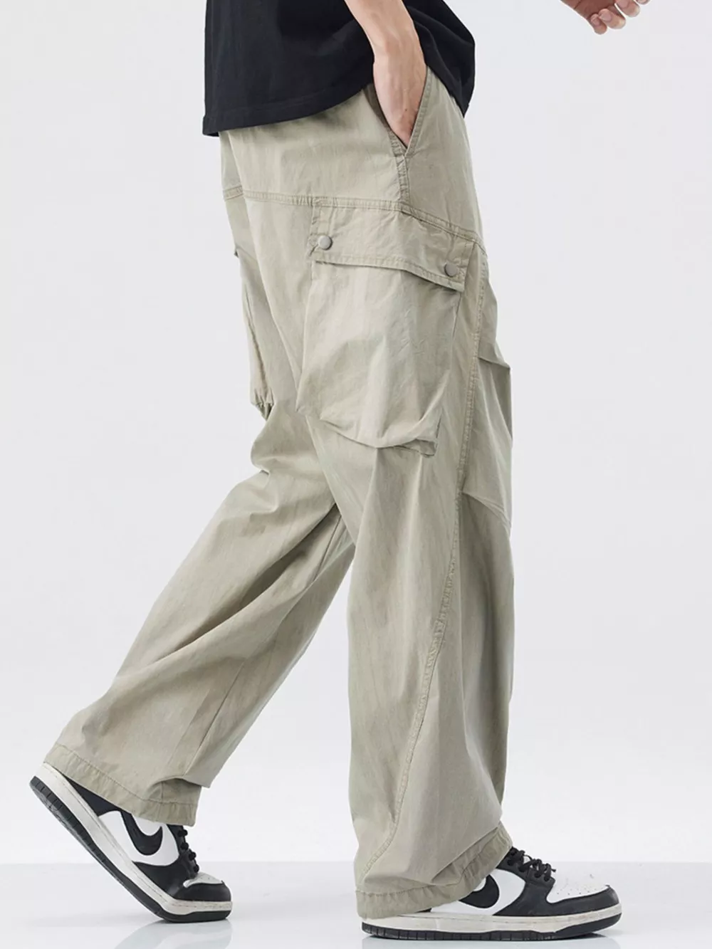 Men's Loose Fit Cargo Pants, image 8