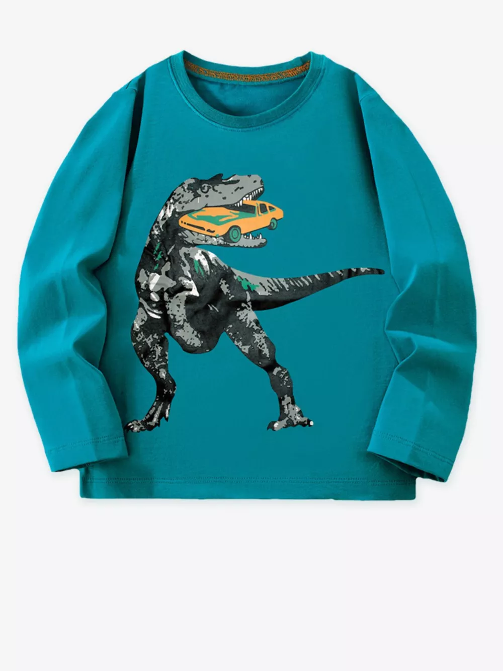 Children's Dinosaur Graphic Long Sleeve T-Shirt, image 2