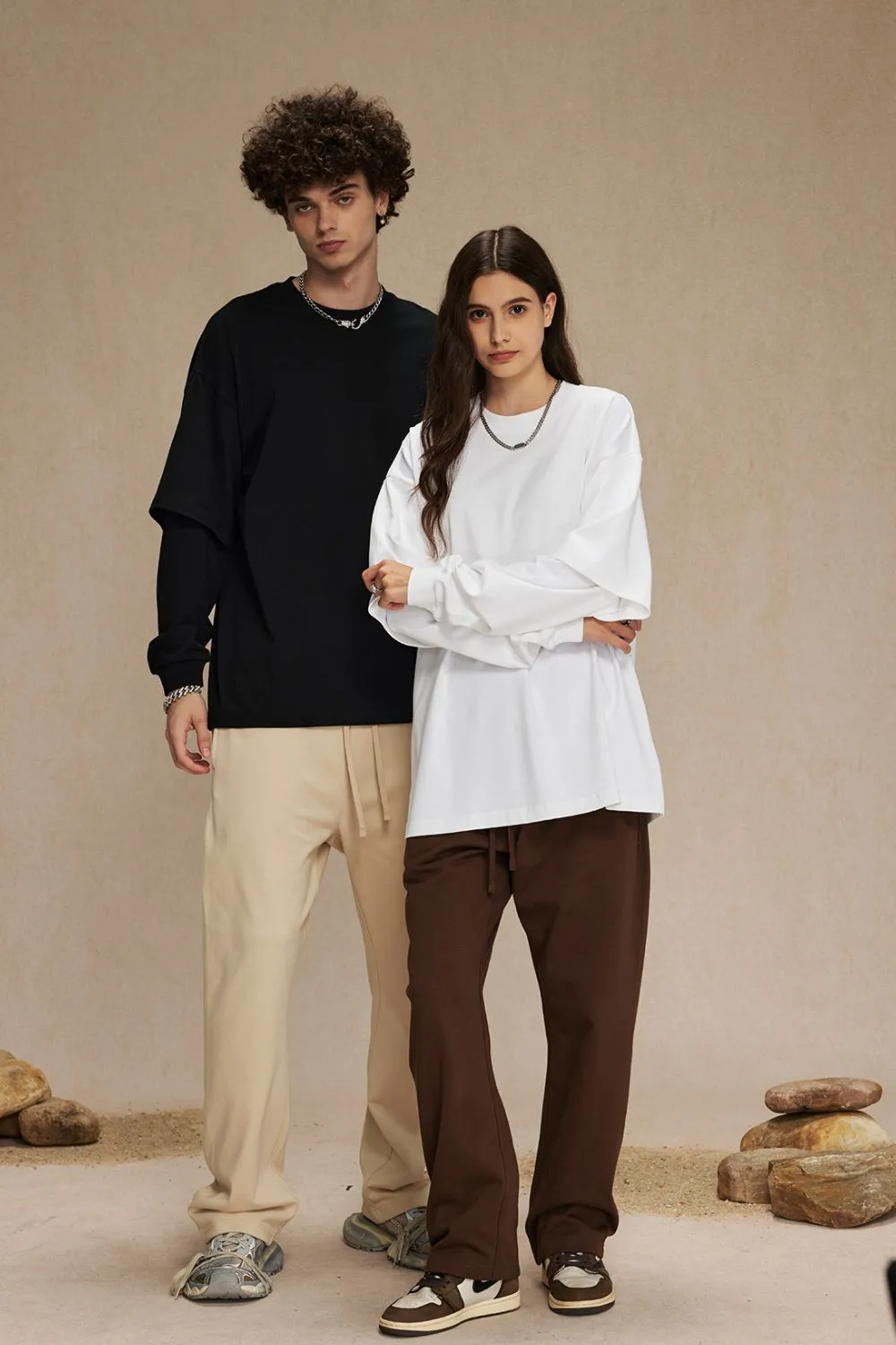 Men's Round Neck Long Sleeve T-Shirt, image 9