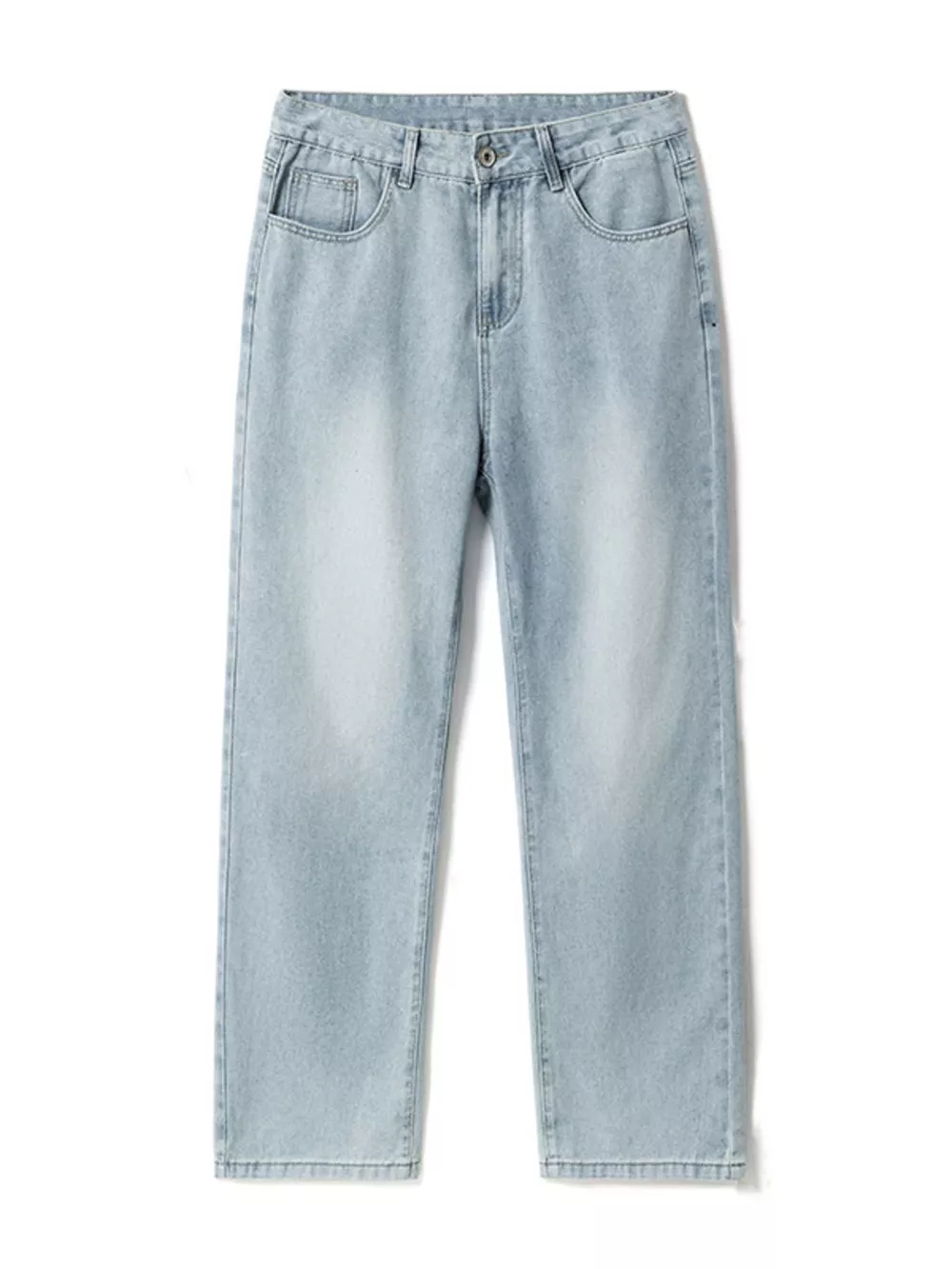 Men's Vintage Wash Wide Leg Jeans, image 11