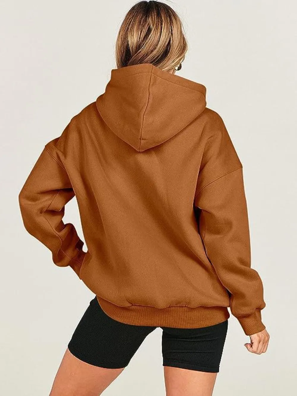 Dropped Shoulder Long Sleeve Hoodie, image 22