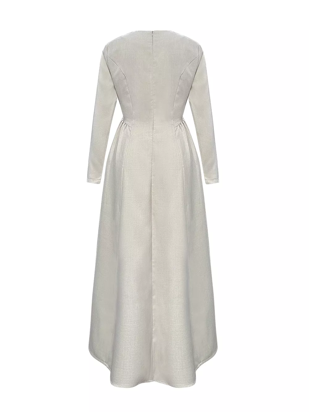 Cutout Front Long Sleeve A-Line Dress, image 8