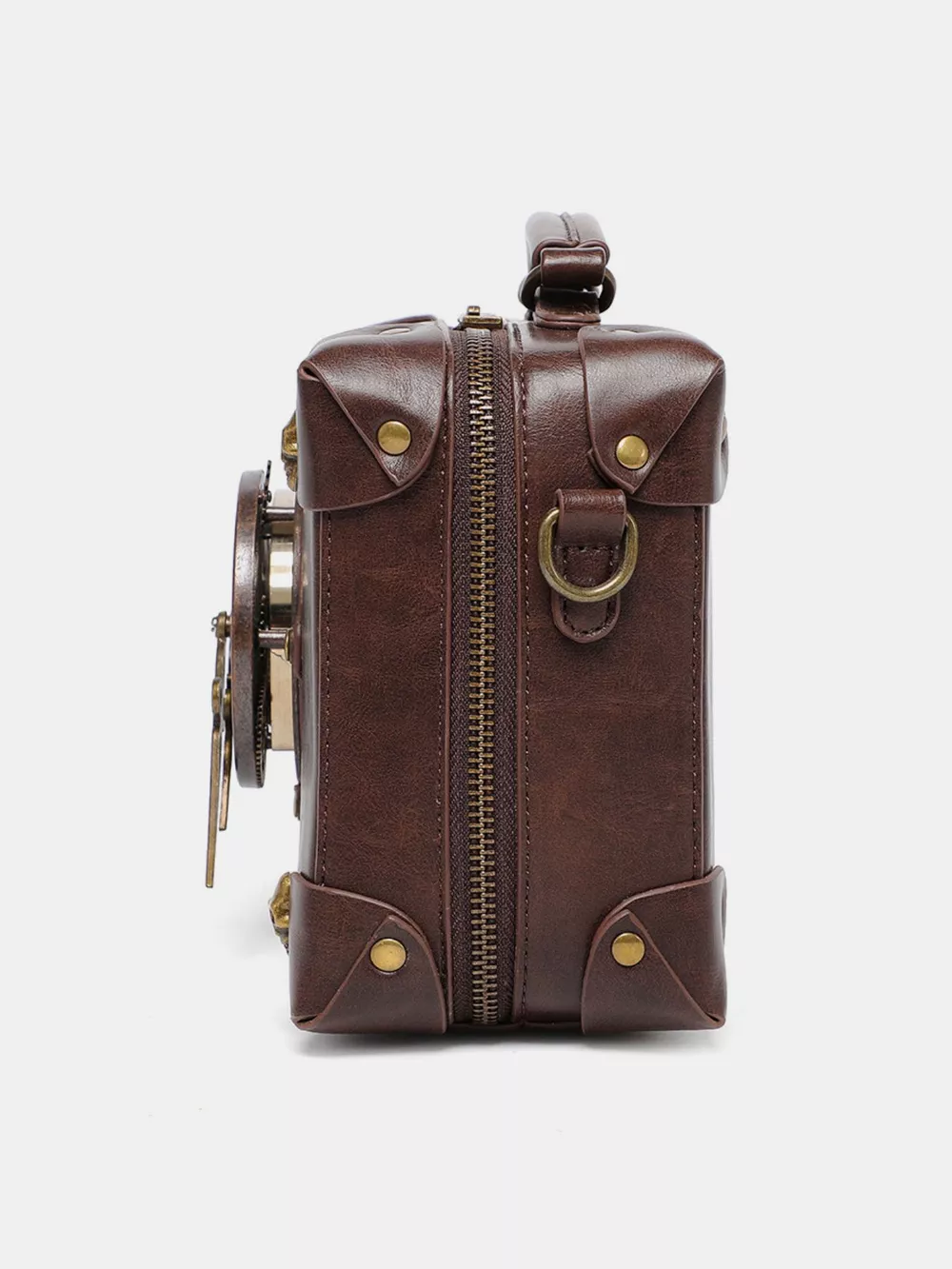 Steampunk Clockwork Design Crossbody Bag, image 3