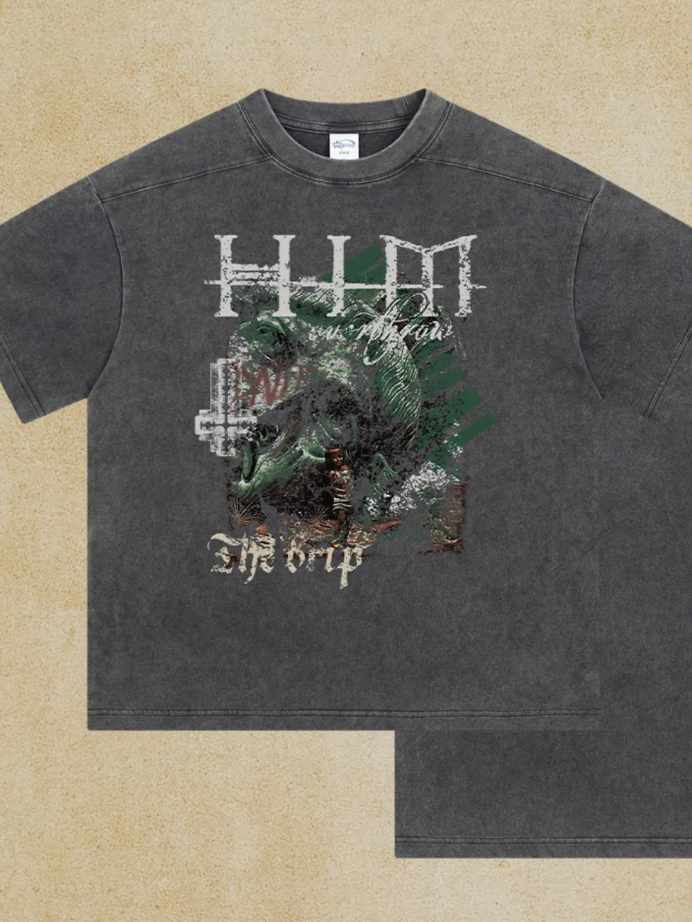 Men's Graphic Round Neck Half Sleeve T-Shirt, image 2