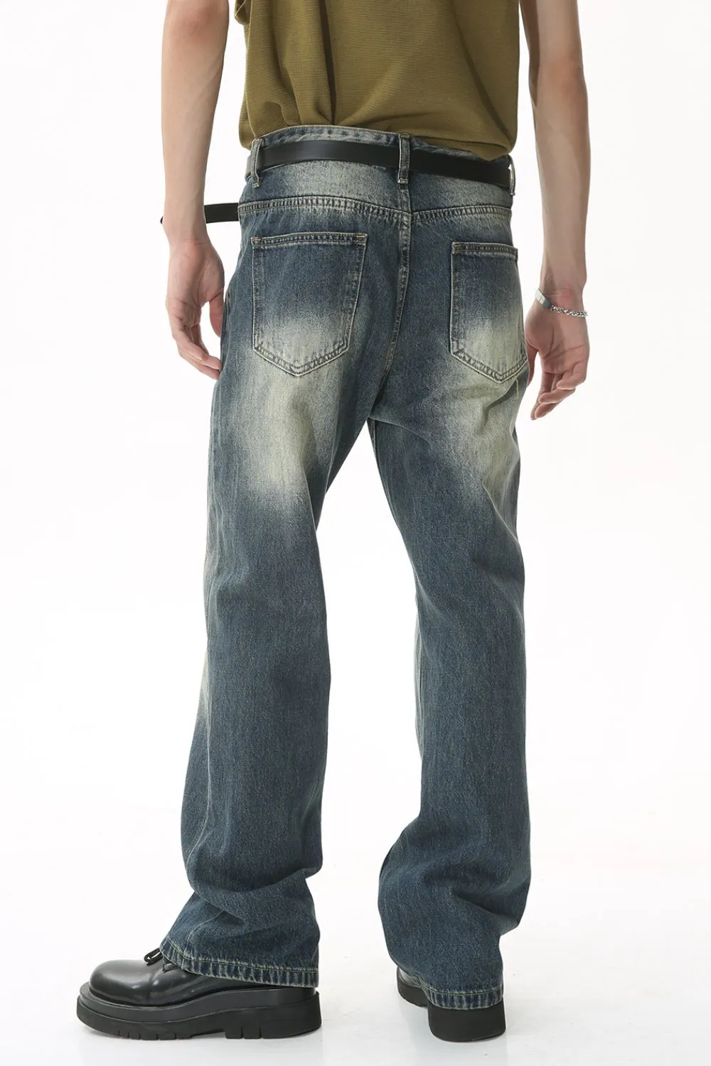 Decorative Seam Jeans with Pockets, image 4