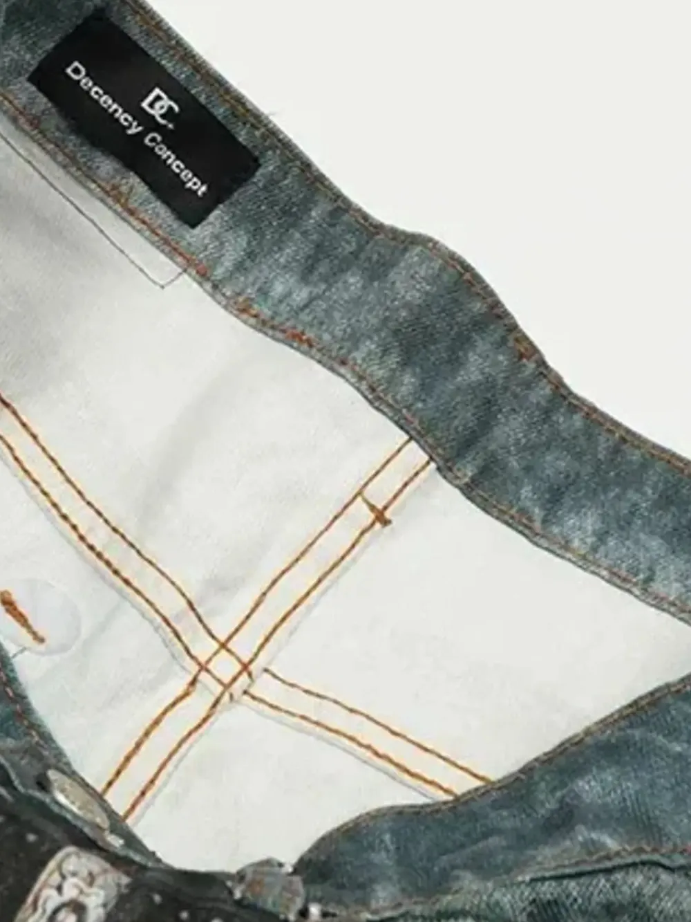 Men's Paint Splatter Wide Leg Jeans, image 6