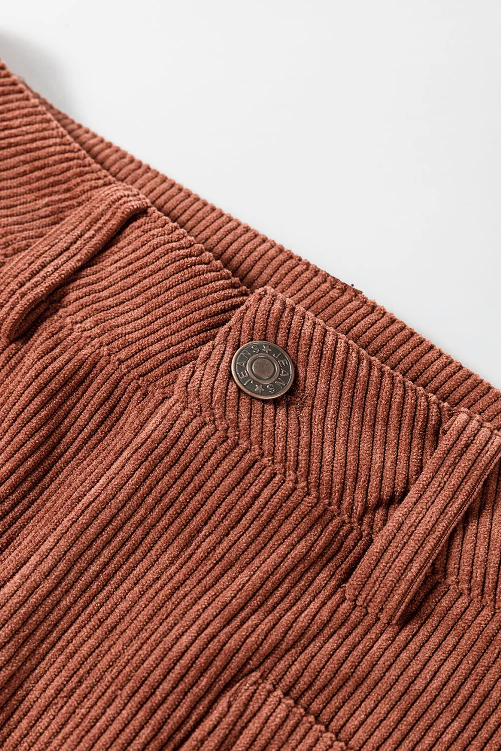 High Waist Square Pockets Corduroy Pants, image 14