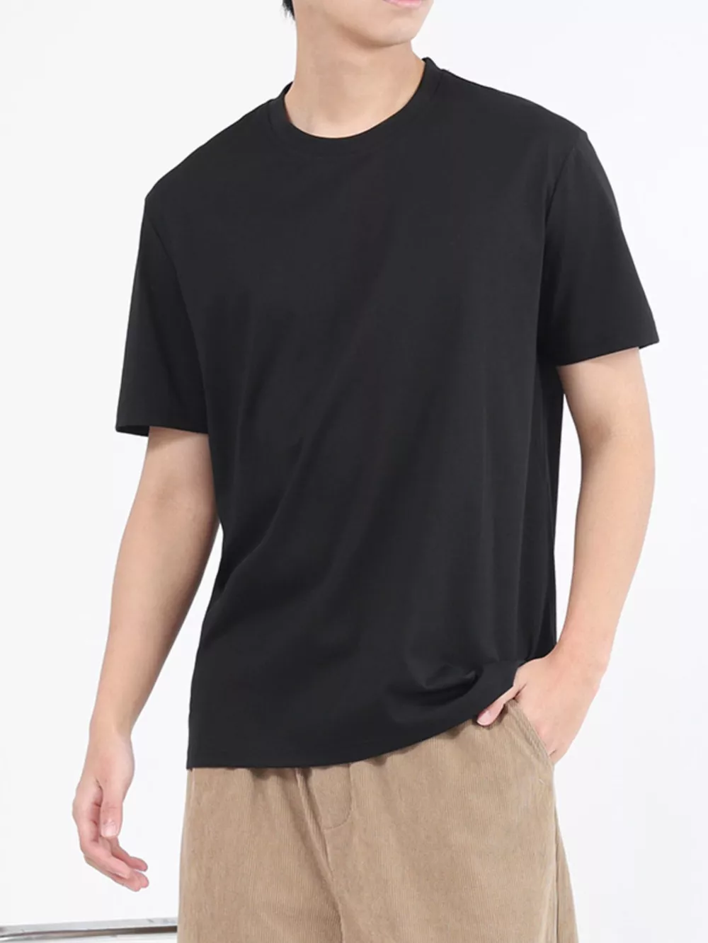 Men's Plus Size Classic Crew Neck T-Shirt, image 14