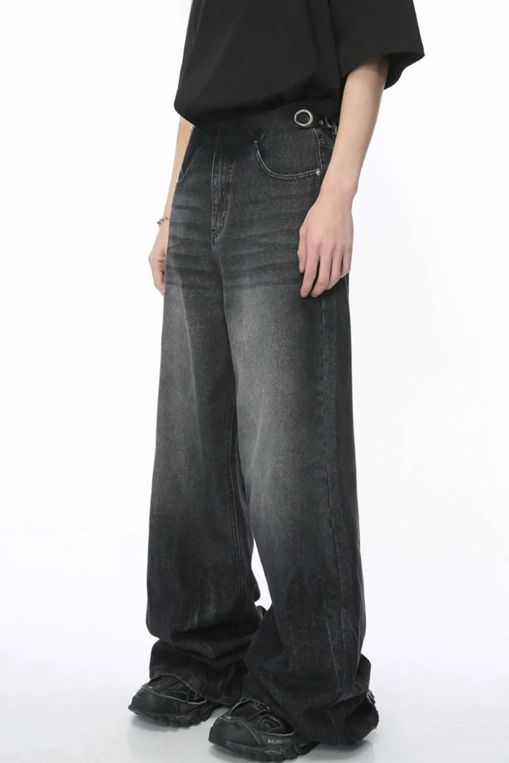 Wide Leg Jeans with Pockets, image 3