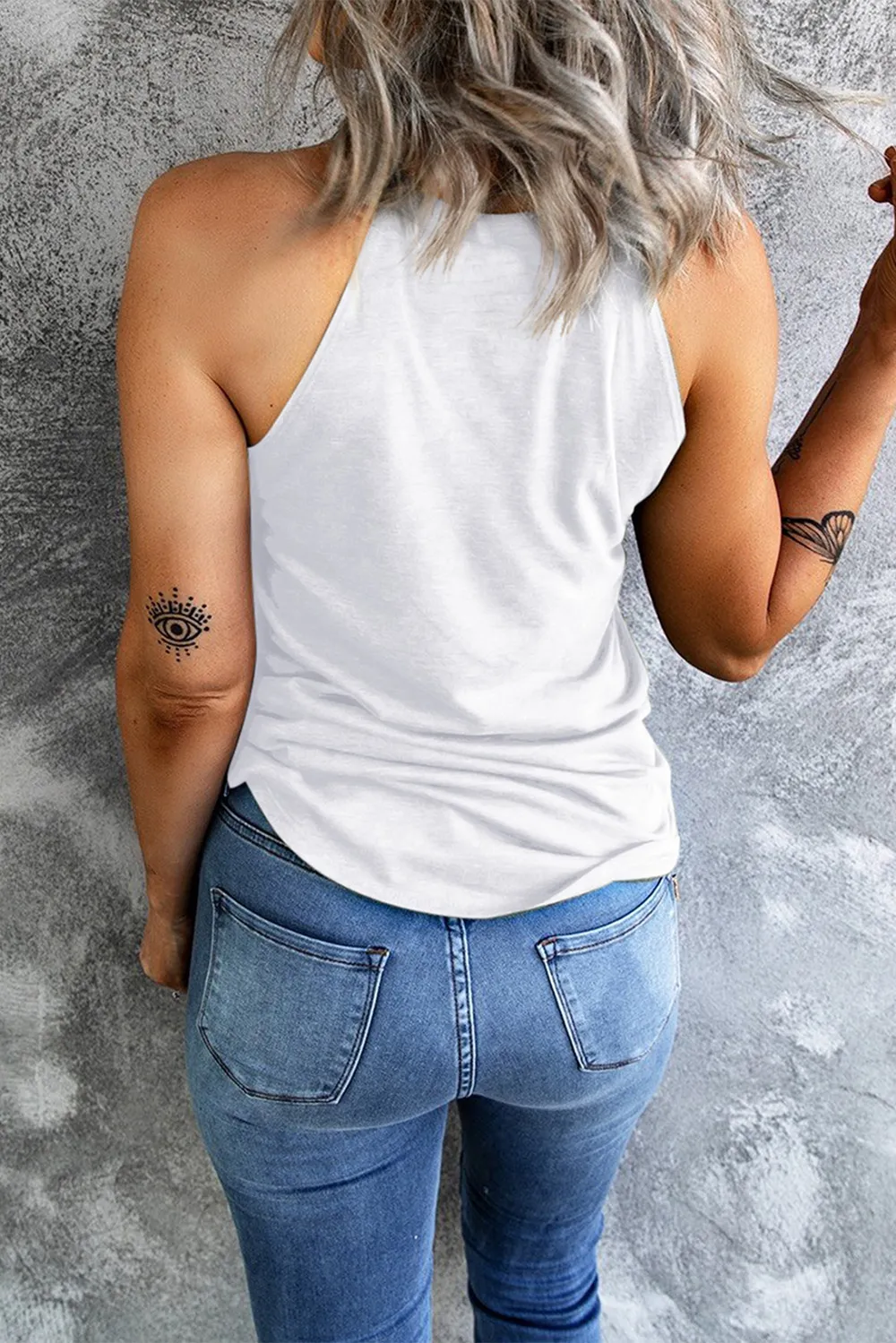 Bow Graphic Grecian Neck Tank, image 3