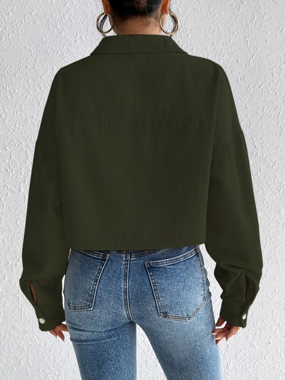 Snap Down Long Sleeve Jacket, image 21