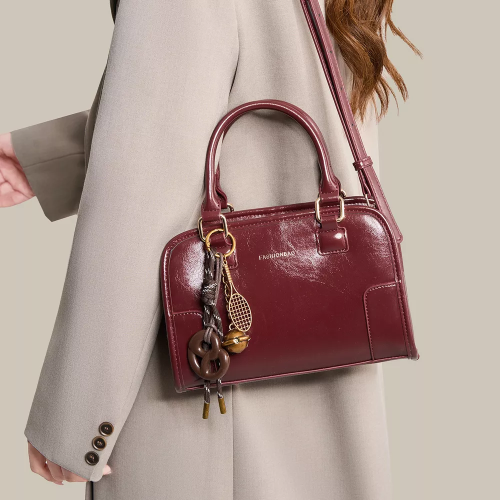 Vintage Style Barrel Crossbody Bag, image 2