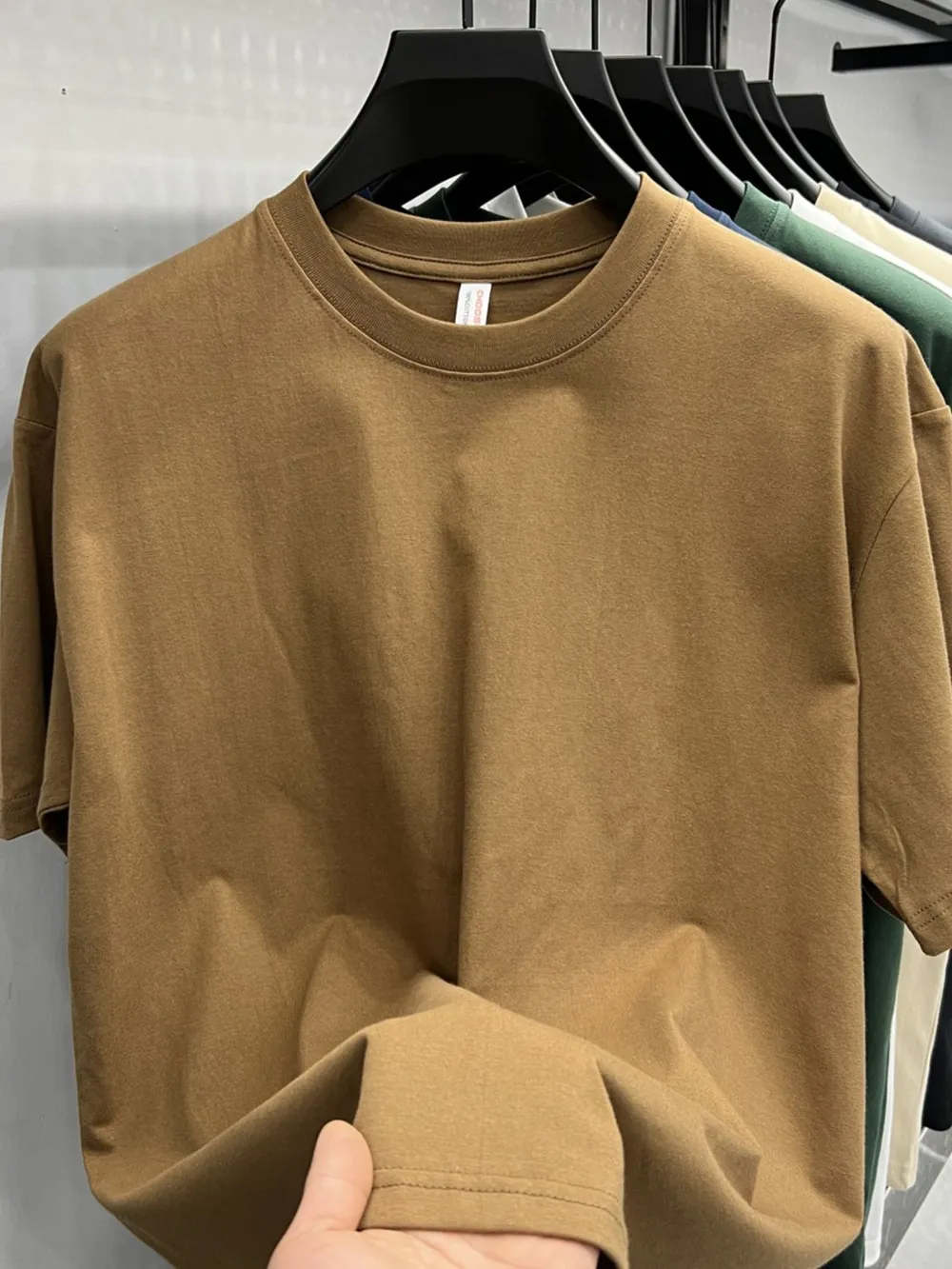 Men's Plus Size Round Neck Short Sleeve T-Shirt, image 6