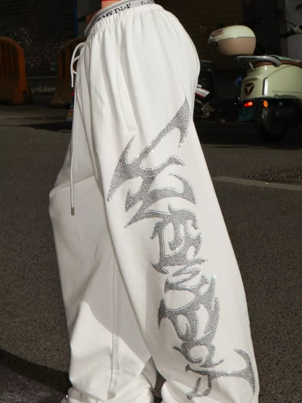 Men's Drawstring Wide Leg Pants, image 5