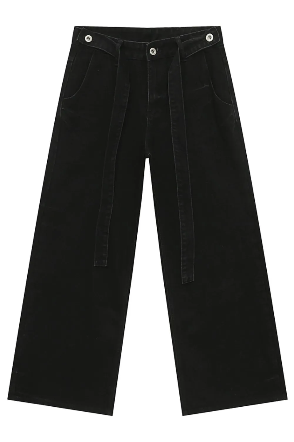 Wide Leg Jeans with Pockets