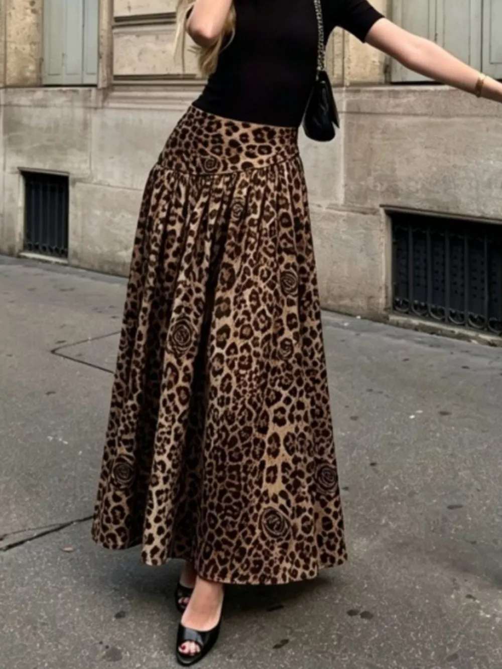 Animal Print Maxi Skirt, image 6